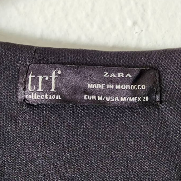 Zara Black Tweed Blazer Mini Dress Metallic Double Breasted - Picture 6 of 11